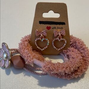 Earrings and hair accessories